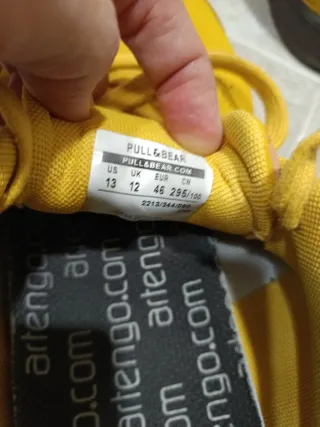 Zapatillas Pull&Bear Amarillas Talla 46