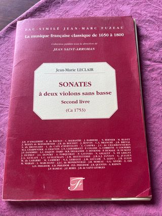 Sonate per due violini - Leclair (2º libro)