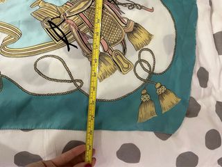 Foulard vintage oro e turchino