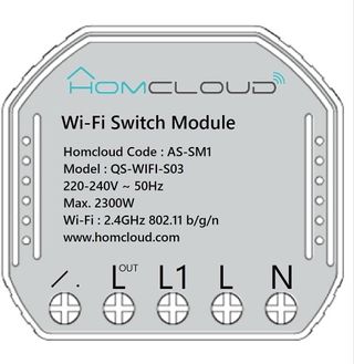Modulo Smart Interruttore Wi-Fi HOMCLOUD