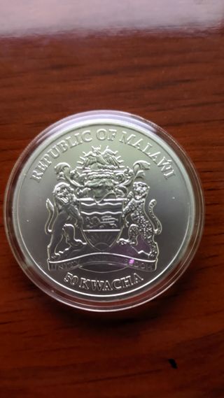 Moneda Malawi 2010 Plata 1oz 999