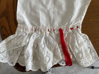 Pololos traje regional blancos con volantes