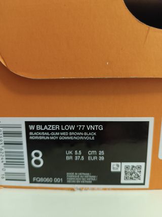 Zapatillas Nike Blazer Low '77 VNTG Negro