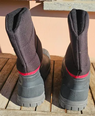 Stivali invernali neri imbottiti