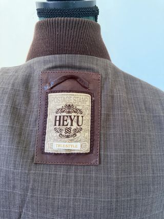 Giubbotto uomo in vera pelle marrone100% tg L