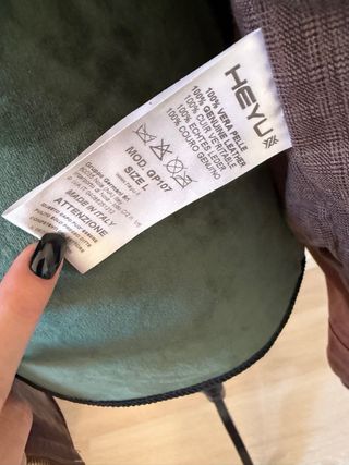 Giubbotto uomo in vera pelle marrone100% tg L