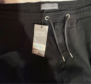 Pantalón Cargo Relaxed Talla L Negro