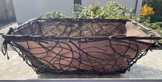 Cesto vimini organza marrone