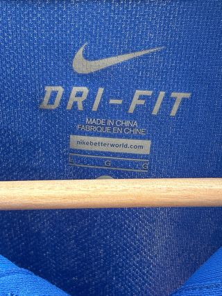 Polo Nike Dri-Fit Azul Manga Corta Talla L