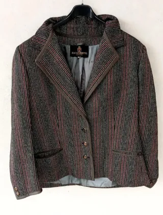 Completo tailleur sartoriale donna, tg 48, lana