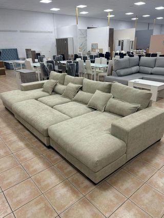 ¡¡Increible!! sofá rinconera y cama + cojines