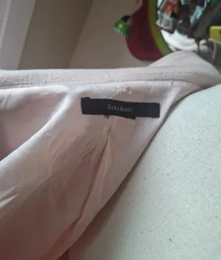 Abrigo rosa doble botonadura