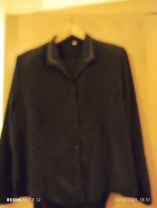 Blusa rosa con volantes talla 50/52