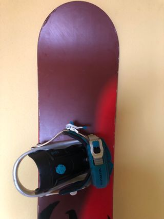 Tabla de Snowboard con Fijaciones