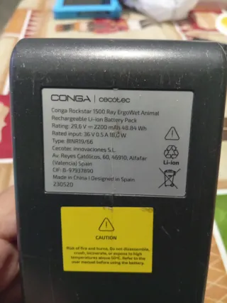 Batería Conga Rockstar 33,6V