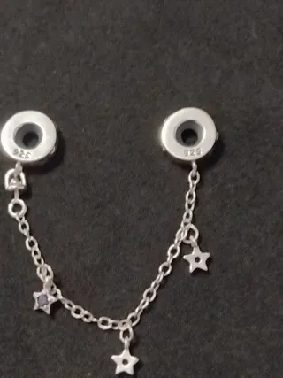 Cadena de seguridad 925 con estrellas