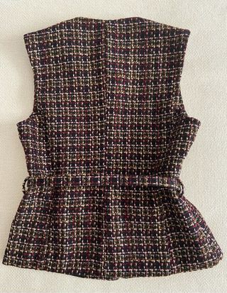 Chaleco de cuello redondo