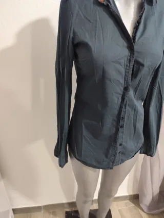 Camisa Guess Talla XS Azul Grisáceo