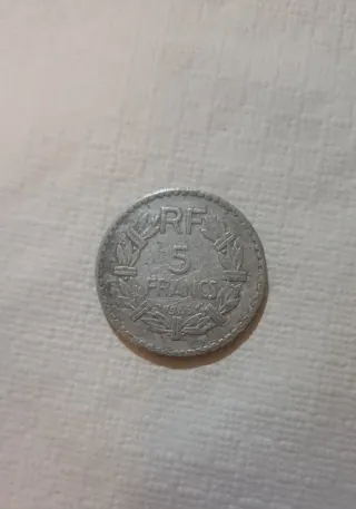 Moneta 5 Francs 1946 Repubblica Francese