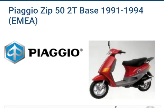 Despiece Piaggio Zip 50 2T Base (1991-1994)