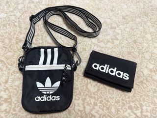 Bandolera y Cartera Adidas Negra y Blanca