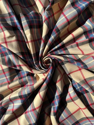 Tessuto scozzese misto lana stretch