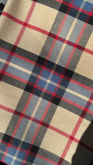 Tessuto scozzese misto lana stretch