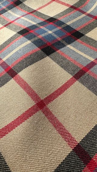 Tessuto scozzese misto lana stretch