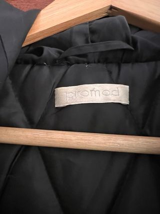 Abrigo Negro Promod Talla L