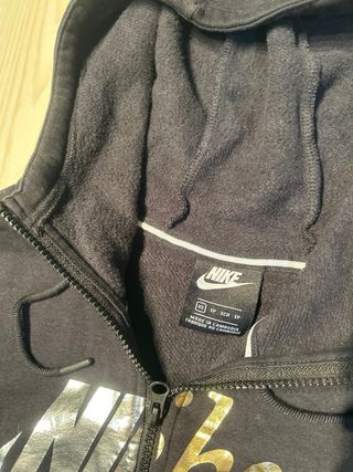 Nike Hoodie Crop Full Zip Black