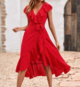 Vestido rojo fiesta/gala talla S