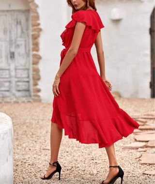 Vestido rojo fiesta/gala talla S