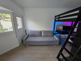 Cama alta IKEA STORA Negra