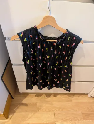 Blusa Bimba y Lola Negra Multicolor