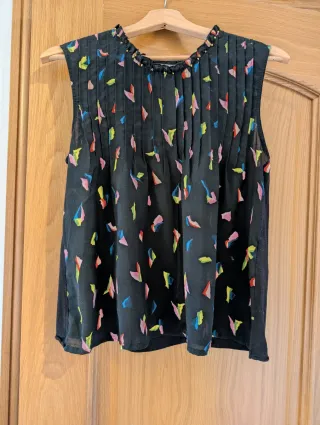 Blusa Bimba y Lola Negra Multicolor