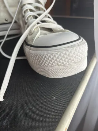 Botas blancas altas Converse con  plataforma