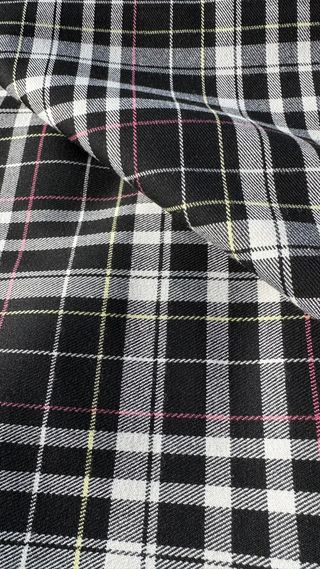 Tessuto scozzese misto lana stretch