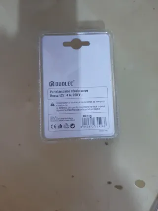 Portalamparas curvo 4A/250V