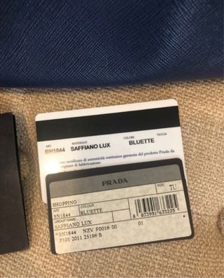 Borsa Prada Galleria Blu