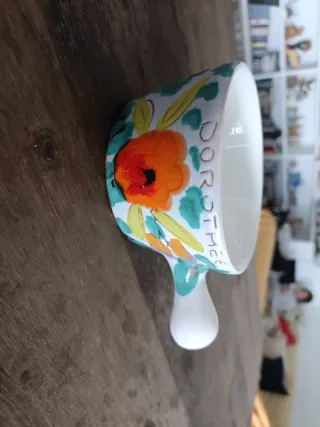 Taza Dorothee con flores