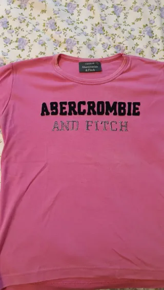 Maglietta Abercrombie & Fitch rosa XL