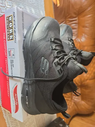 Zapatillas Skechers Seguridad Comp Toe ESD Negro