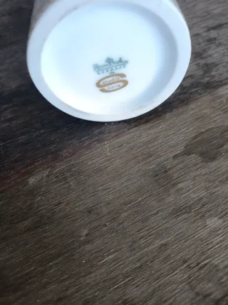 Jarrón blanco con dibujo infantil Rosenthal