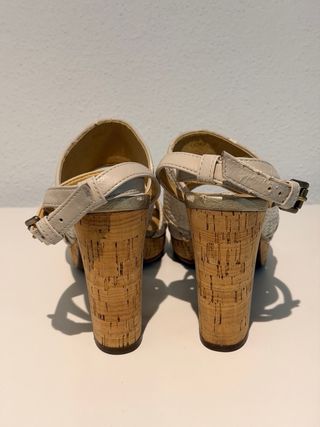 Sandalias Geox Plataforma Corcho Talla 37