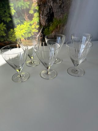 6 Bicchieri Cristallo Stile Classico