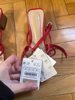 Sandalias Rojas Mujer