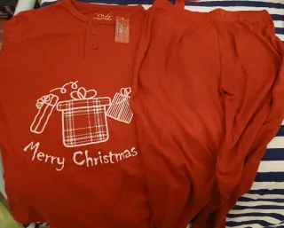 Pigiama uomo Natale cotone tg. L aderente