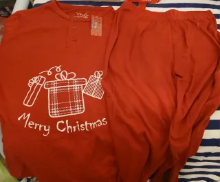 Pigiama uomo Natale cotone tg. L aderente