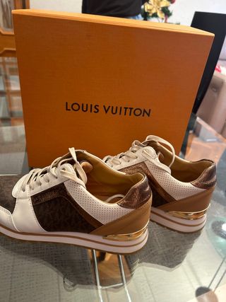 Zapatos michael kors Marrón y Dorado + caja LOUIS