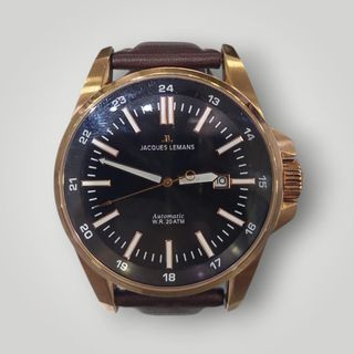 RELOJ JAQUES LEMANS 1-1516 + CORREA EXTRA ORO ROSA